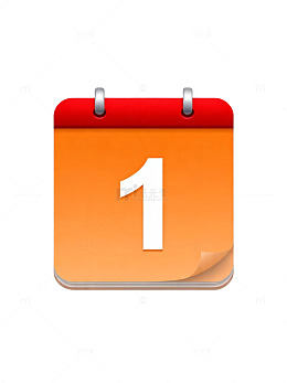 简约日历图标设计元素