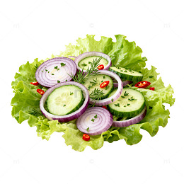 清新蔬菜沙拉美食片