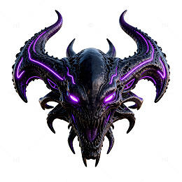 暗黑恶魔兽头像艺术设计
