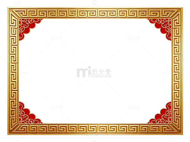 传统中式边框装饰图案