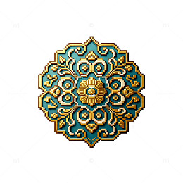 金色复杂花纹图案装饰元素