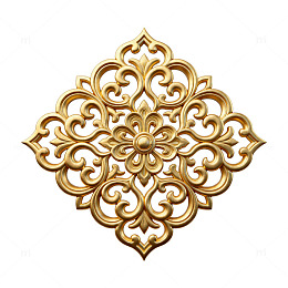 金色花纹装饰图案