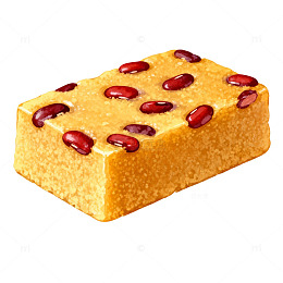 红豆糕美食插画风格食品素材