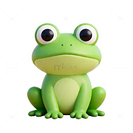 卡通青蛙可爱设计素材