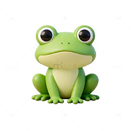 卡通青蛙插画设计素材