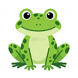 卡通青蛙矢量素材
