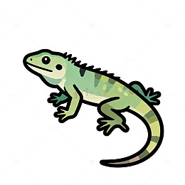 卡通蜥蜴插画设计元素