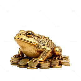 金属质感金蟾招财摆件