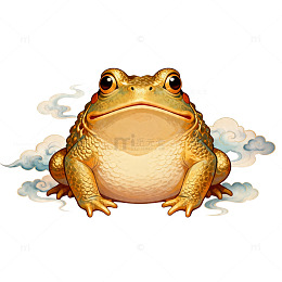 卡通青蛙插画设计元素