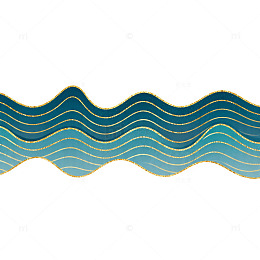 波浪线抽象艺术装饰图案