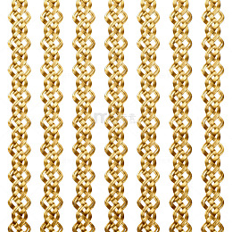 金色链条饰品特写片