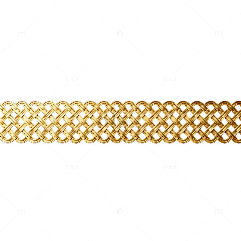 金色编织带装饰物