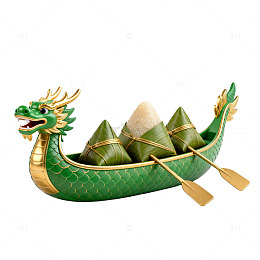 端午龙舟粽香创意工艺品