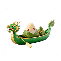 龙舟粽传统节庆创意摆件