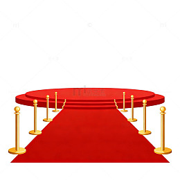 红毯仪式舞台设计矢量素材