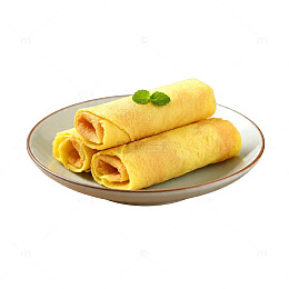 简约美食鸡蛋卷图片