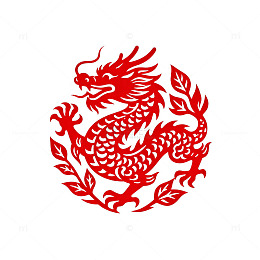 中国龙剪纸艺术