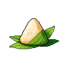 像素风粽子插画设计素材