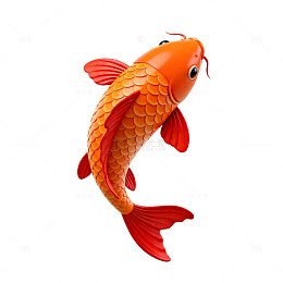 卡通锦鲤插画设计元素