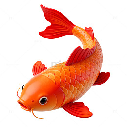 卡通锦鲤插画设计元素