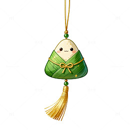 卡通粽子节日装饰插画素材