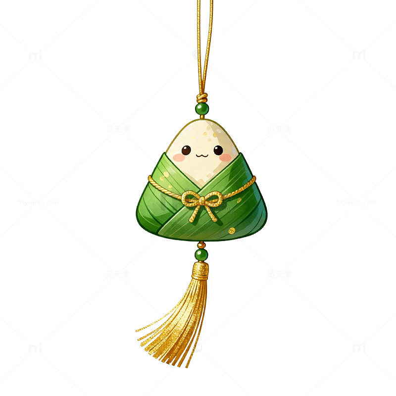 卡通粽子节日装饰插画素材