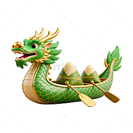 端午节龙舟粽子艺术图案