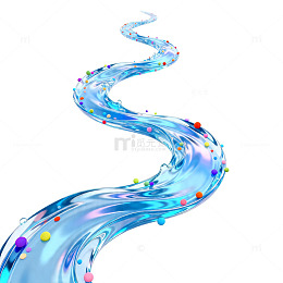 动感水流图案设计素材