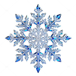 璀璨雪花装饰艺术品