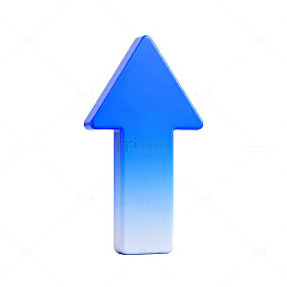 蓝色箭头指示图标设计元素