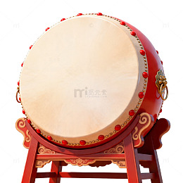 红色大鼓传统乐器