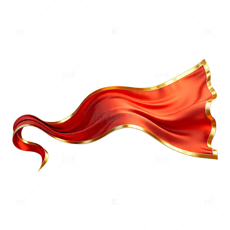 红金飘带动态效果设计素材