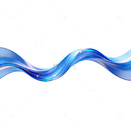 蓝波动态流动艺术图形