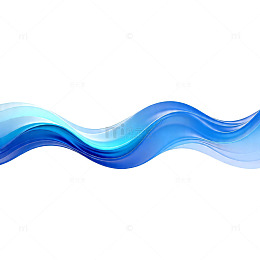 蓝色流动线条抽象艺术图案