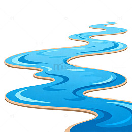 卡通流水线条图案