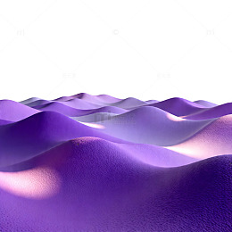 紫色沙漠风光数字艺术