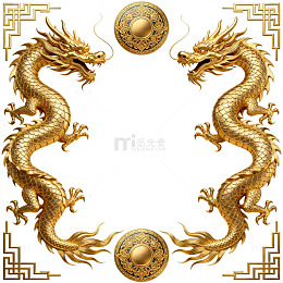 金龙图案传统装饰艺术设计
