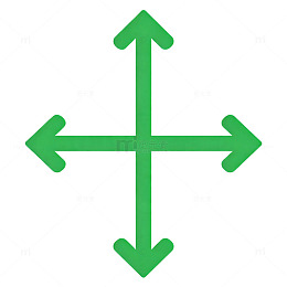 绿色箭头指示图标设计素材