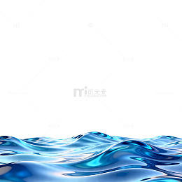 蓝色海浪波纹艺术背景