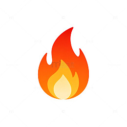 简约火焰标志设计