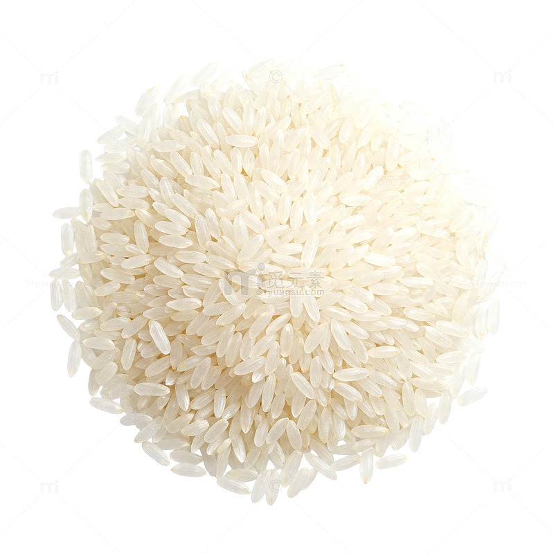 白米堆叠食品素材