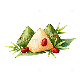 粽子插画中国风端午节美食
