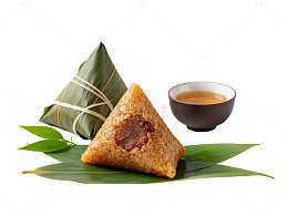 粽子与茶杯美食