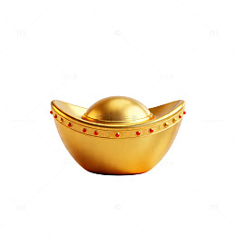 金色元宝装饰摆件