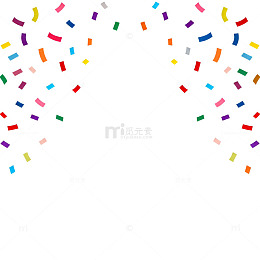 彩色纸片庆祝背景图案