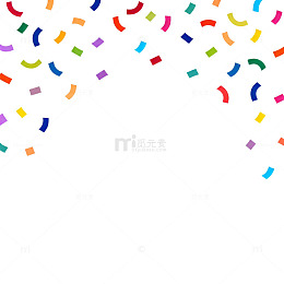 五彩纸屑庆祝背景设计元素