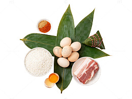 粽子制作食材摆放图