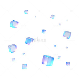 梦幻冰块飞舞场景