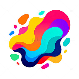 抽象彩色流体艺术图案