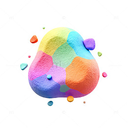 彩色几何形状抽象艺术素材